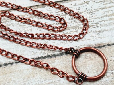 Copper Eyeglasses Loop Necklace, Eyeglass Chain, Glasses Holder